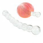 Ikoky, IKOKY Erotic Glass Butt Plug 8 Beads Sex Toys for Women Prostate Massager Anal Plug