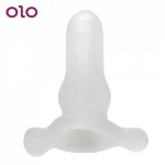 Ins, OLO Soft Butt Plug Male Penis Dildo Insert Design Prostate Massager Hollow Anal Plug Silicone Sex Toys for Women Men Gay