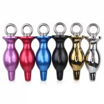Metal Ring Anal plug Butt anal sex toys 3 size Multi color for choice Drop shipping