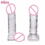 Jelly Small Dildo Realistic Male Artificical Penis G-spot Orgasm Anal Plug Female Masturbation Sex Toys for Woman Crystal Penis