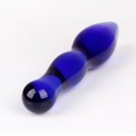 New Cute Female Utensils Crystal Dildo Female Sex Products Blue Glass Dildo Anal Sex toys