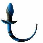 Blue Silicone Dog Tail Anal Plug Toys Sex Games G-spot Butt Plug Sexy Erotic Toy For Adults Slave Women Men Gay Plugs Anal Toys