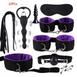 Sex Toys For Couples Handcuffs Whip Nipples Adult Sex Toys Kit Bondage Toy Flirt Games For Couples