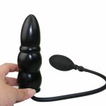 Adjustable Intumescent Vaginal Anal Stopper Butt Plug Big Ball Soft Unisex Gay Inflatable Ass Plug lesbian Huge Toys men women