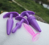 Butt Plug Anal Sex toys Anal Beads Jelly for men and women Hot Sale Sex Products 4pcs/set EIJQ