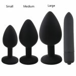 Silicone Anal Plug Jewelry Dildo Vibrator Sex Toys fFor Man Women Sex Game Girl Masturbation Adult Product