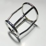 Zinc Alloy Penis Ring Adults Erotic Silver Phallic Lock Durable Lightweight BDSM Fetish Couples Sex Games Accessories Penis Ring