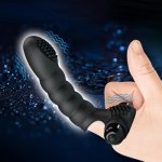 Finger Sleeve Vibrator Female Masturbator G Spot Massage Clit Stimulate Sex Toys For Women Lesbian Orgasm Adult Products