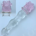 195*32mm 242g Cat Claw Glass Anal Dildo Butt Plug Anal Beads Erotic Sex Toy for Women Crystal Glass Adult Products for Couples