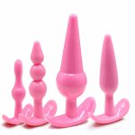 4pcs big Butt Plug sex toy for women men sexy nightlife unisex anchor backyard Stimulating Anal plug adult products masturbator
