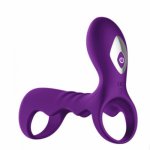 10 Speeds Dildo Vibrator Delay Ejaculation Cock Vibrator Ring G Spot Clitoral Stimulator Vibrators Adult Sex Toys for Men Couple