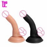 YUELV 5.5 Inch Flexible Realistic Dildo With Strong Suction Cup Artificial Penis Beginners G-spot Massagers Sex Toys For Women