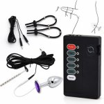 Electric Shock Ejaculation Delay Toy Electro Anal Plug Butt Plug G-Spot Electro Medical Themed Toys Sex Toy For Men Masturbation