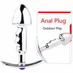 Anchor Anal Plug Stainless Steel Metal Masturbators Tools Women Vaginal Men Male Female Dildo Adult Outdoor Play Games Sex Toys