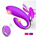 Dual Motor Wireless Remote Control U Shape Vibrator For Women Sex Toys USB Charging G Spot Message Clitoral Stimulator Adult Toy