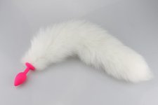 Fox, Dingye Silicon Butt Plug  Fox Tail Prostate Massager Anal Sex Toys for Men
