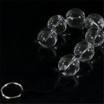 Transparent Erotic Glass Anal Beads Unisex Anal Plug Crystal Balls Butt Plug Dildo Sex Products Adult Sex Toys for Men Woman