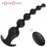 9 Speed Remote Anal Beads Anal Vibrator Butt Plug Clitoris Stimulator Female Masturbation Male Prostate Massager Adult Sex Toys