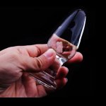 10*4CM Glass Anal Plug Smooth Cone Crystal Glass Large Butt Plug, Men & Women Sex Toys Adult Sex Products