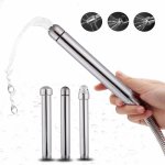 Anal Douche Shower Cleaning Enemator With 3 Styles Head Plug Enema Metal Anal Cleaner Butt Plugs Tap Unisex Product for Couples