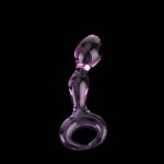 Purple Glass Anal dildo butt Plugs,G Spot Buttpug anal plug tail, Anal Sex Toys For Woman,Erotic Toys Sex Shop
