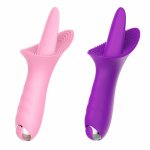 Tongue Vibrator Sex Toys for Women Clitoris Stimulation G Spot Vibrator Clitoral Massage Silicone Nipples Vagina Adult Toys