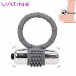 VATINESingle Frequency Vibrator Penis Ring Clitoris Stimulator Delay Ejaculation Vibration Cock Rings Sex Toys for Men