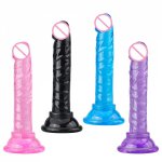 Yunman Super Soft Reusable Jelly Dildo Small Realistic Penis For Vaginal Butt Plug Anal Sex Toy  Dick Toy Female Masturbation