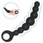 Silicone Big Anal Beads Butt Plug Manual Anal Plug Toy Anal Stimulator Ball Bead Male Prostate Massager Anal Sex Toys For Couple