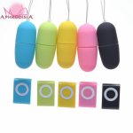 Hot Portable Wireless Waterproof MP3 Vibrators Remote Control Women Vibrating Egg Body Massager Sex Toys Adult Products