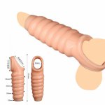 Dick Vibrating Sleeve For Men Dildo Extender Reusable секс игруш Intimate Goods Penis Enlargement Rings Cock Silicone Adult Toys
