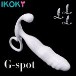 Ikoky, IKOKY Anal Butt Plug G-spot Stimulator Male Anal Prostate Massager Sex Toys for Men Masturbation Adult Products Erotic Toys