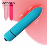 Fanala, FANALA Powerful 10 Speed Vibrating Mini Bullet Shape Vibrator  for Women Waterproof G-spot Massager Clitoris Stimulator Sex Toys