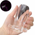 2020 New Transparent Hollow Anus Cleaning Enemator Douche Vagina Washing Anal Dilator Peep Buttplug Speculum Sex Toy For Couples