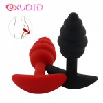 EXVOID Vagina G-spot Massage Anal Plug Sex Toys for Couples Dildo Silicone Sex Shop Penis Suction Cup Adult Products