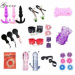 Yema, Cheap Sex Toys For Men Women Handcuffs Nipple Clamps Anal Plug USB Heater Silicone Penis Sleeve Cock Ring Eyemask Bondage Rope