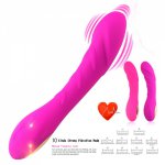 USB Rechargeable 12 Modes Dildo Vibrator Clitoris Anal Silicone Massager Sex Toys for Women G Spot Stimulator Female Masturbator