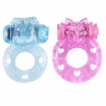 Men's Silicone Zodiac Vibrating Delay Ejaculation Penis Cock Extender Ring Massager Sex Toys Vibrator Ring for Male Sex Shop