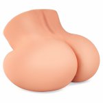 Realistic Vagina Anal Dual Channel Big Ass Male Masturbator Fake Tight Pussy Masturbation Cup Silicone Sex Doll Sex Toys For Man