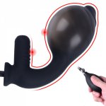 10 Speed Inflatable Anal Vibrator For Women G spot Stimulator Anal Dilator Big Dildo Anal Plug Sex Toy For Men Prostate Massager