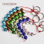 5pcs  Color Crystal Glass Anal Beads Vagina Balls Diameter 14mm Sex Toys Butt Plug for Beginer for Women and Men
