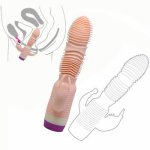 G Spot Dildo Rabbit Masturbator Adult Sex Toys For Women Clitoris Double Vibrator 10 Speeds Vagina Vibration Accessories