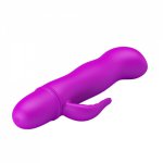 10-Speed Vibration Rabbit Vibrator Flexible Silicone Dildo Waterproof  Female Erotic Toy