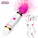 OLO Female Masturbation G-spot Vibrator Clitoris Stimulate Magic Rod Massage Stick AV Stick Dildo Vibrator 12 Speed