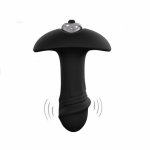HIMALL 2 in 1 Vibrating Anal Butt Plug Adult Game Sex Toy For Men  Women Prostate Massager Waterproof  Vibrator Stimulator