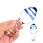 Crystal Glass Anal Plug Large Butt Plug, bullet dildo Sex Toys for Men Women Adult Sex Products couples lover games