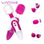 VATINE 30 Modes Vibrator AV Stick Clit Stimulator Vaginal Massage Stimulation Sex Toys for Women Breast Massager Adult Products