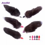 Ataullah Metal Feather Anal Toys Fox Tail Anal Plug Erotic Anus Toy Butt Plug Sex Toys Sexy Butt Plug Adult Accessories ST080