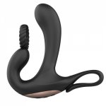 10 Modes Silicone Dual Motor Prostate Massager Vibrating Anal Butt Plug Can be heated Adult  Sex Toys Battery Version