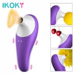 Ikoky, IKOKY Sucker Vibrator Powerful Dildo Nipple Sucking Clitoral Sex Oral Licking 7 Speeds Sex Toys for Women G spot Stimulation